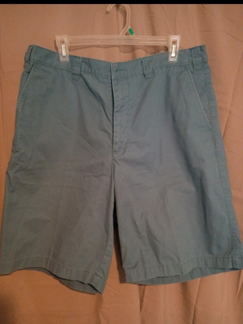 Worthington Light Blue Flat-Front Men's Shorts